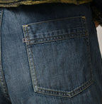 Mugihiko Denim Hippie Bachihime Tan Detail