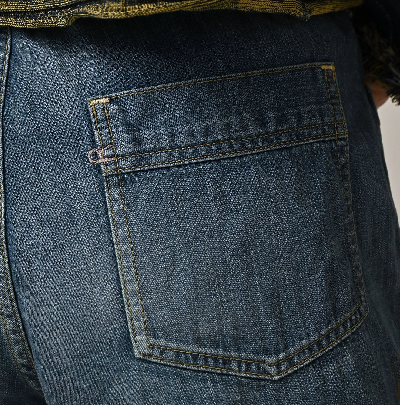 Mugihiko Denim Hippie Bachihime Tan Detail