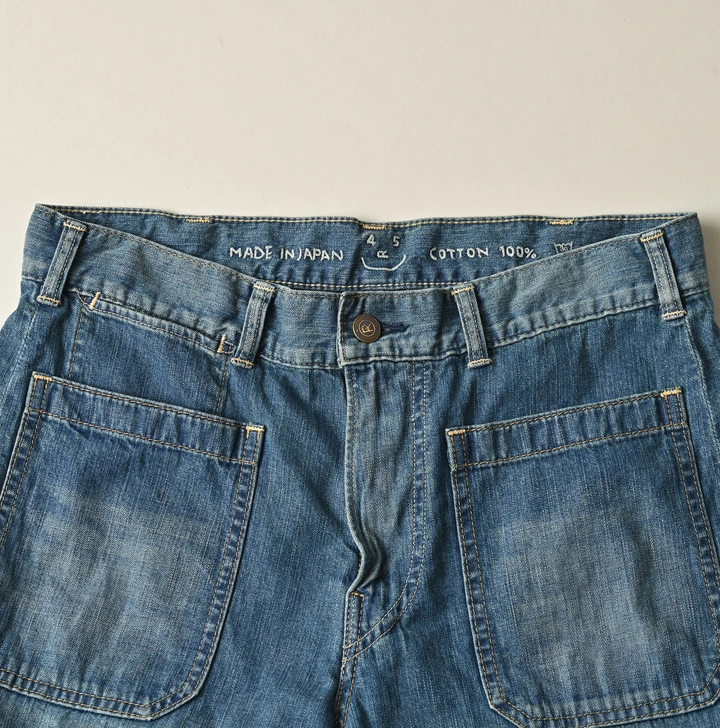 Mugihiko Denim Hippie Bachihime Tan Detail