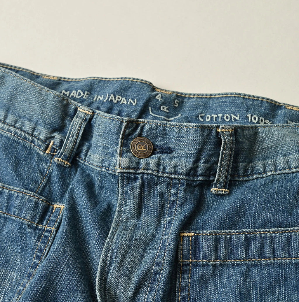 Mugihiko Denim Hippie Bachihime Tan Detail