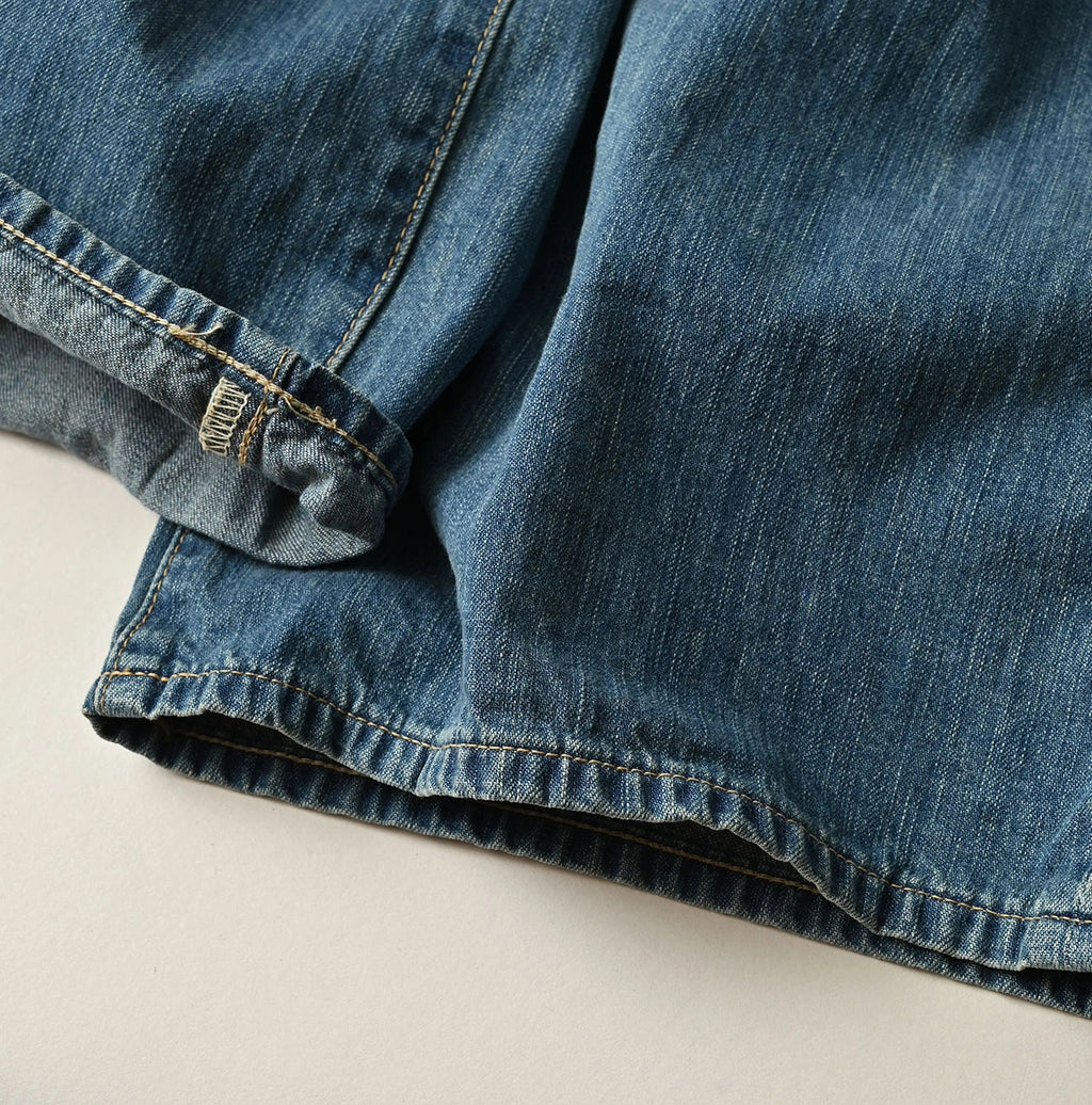 Mugihiko Denim Hippie Bachihime Tan Detail