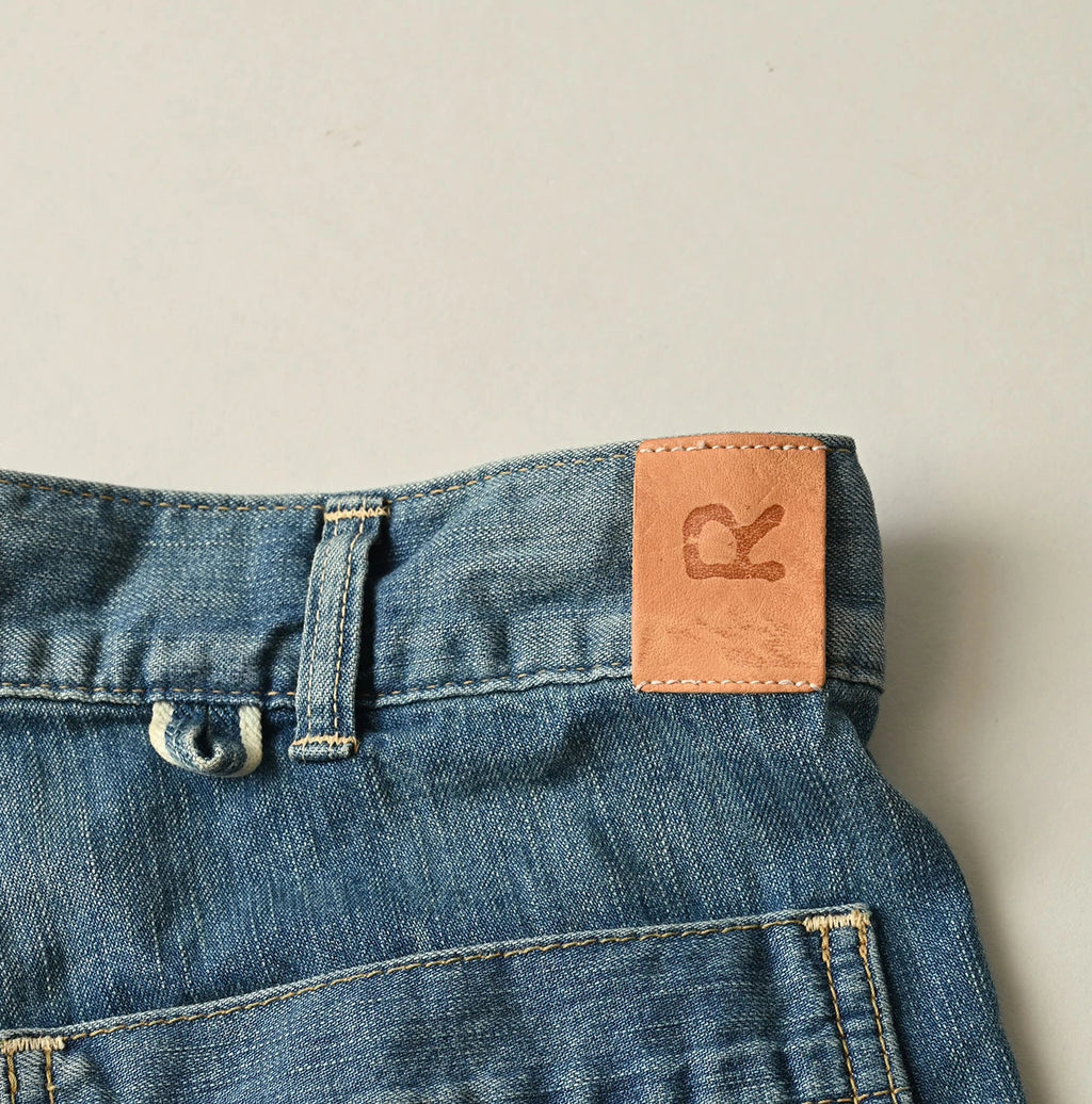 Mugihiko Denim Hippie Bachihime Tan Detail