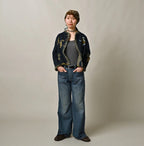 Mugihiko Denim Hippie Bachihime Tan Female Model