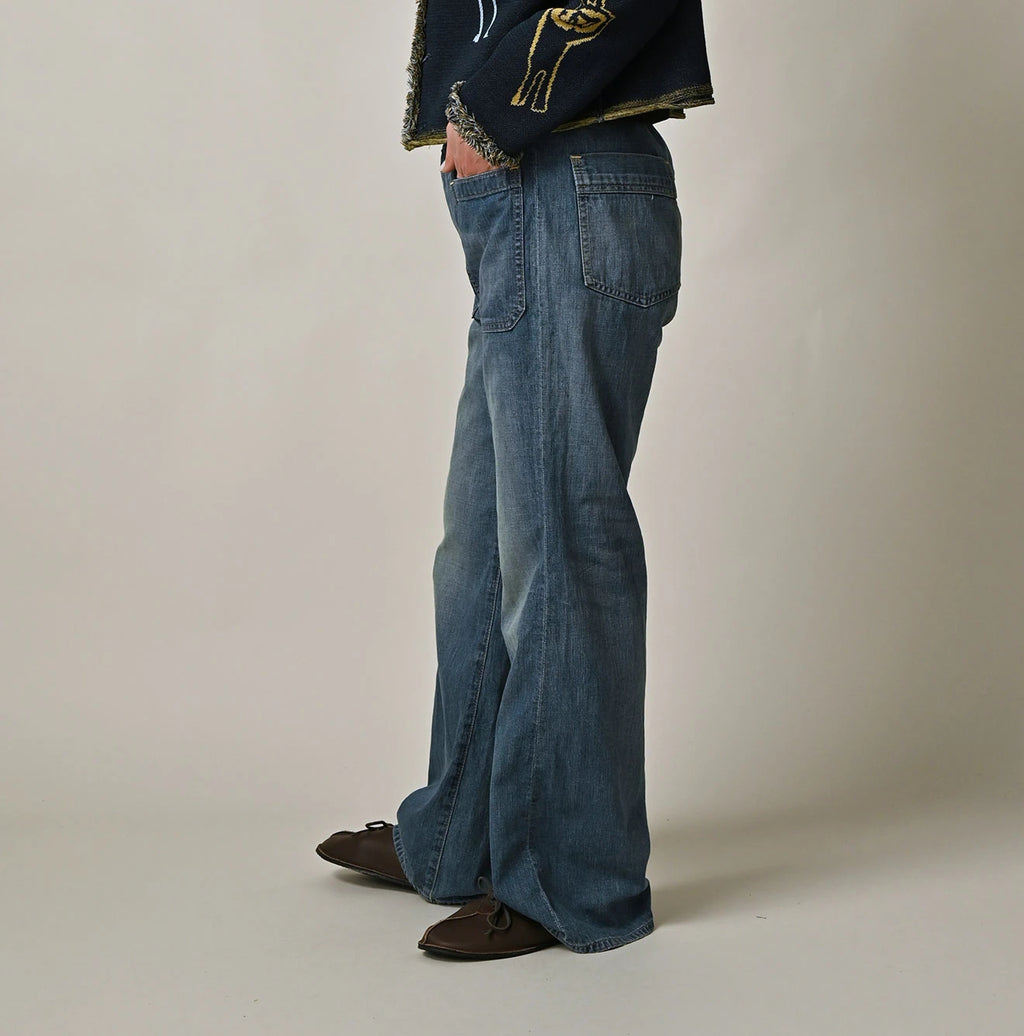 Mugihiko Denim Hippie Bachihime Tan Female Model