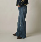 Mugihiko Denim Hippie Bachihime Tan Female Model