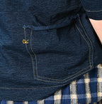 Indigo Tenjiku 908 Ocean T-shirt Nou Detail