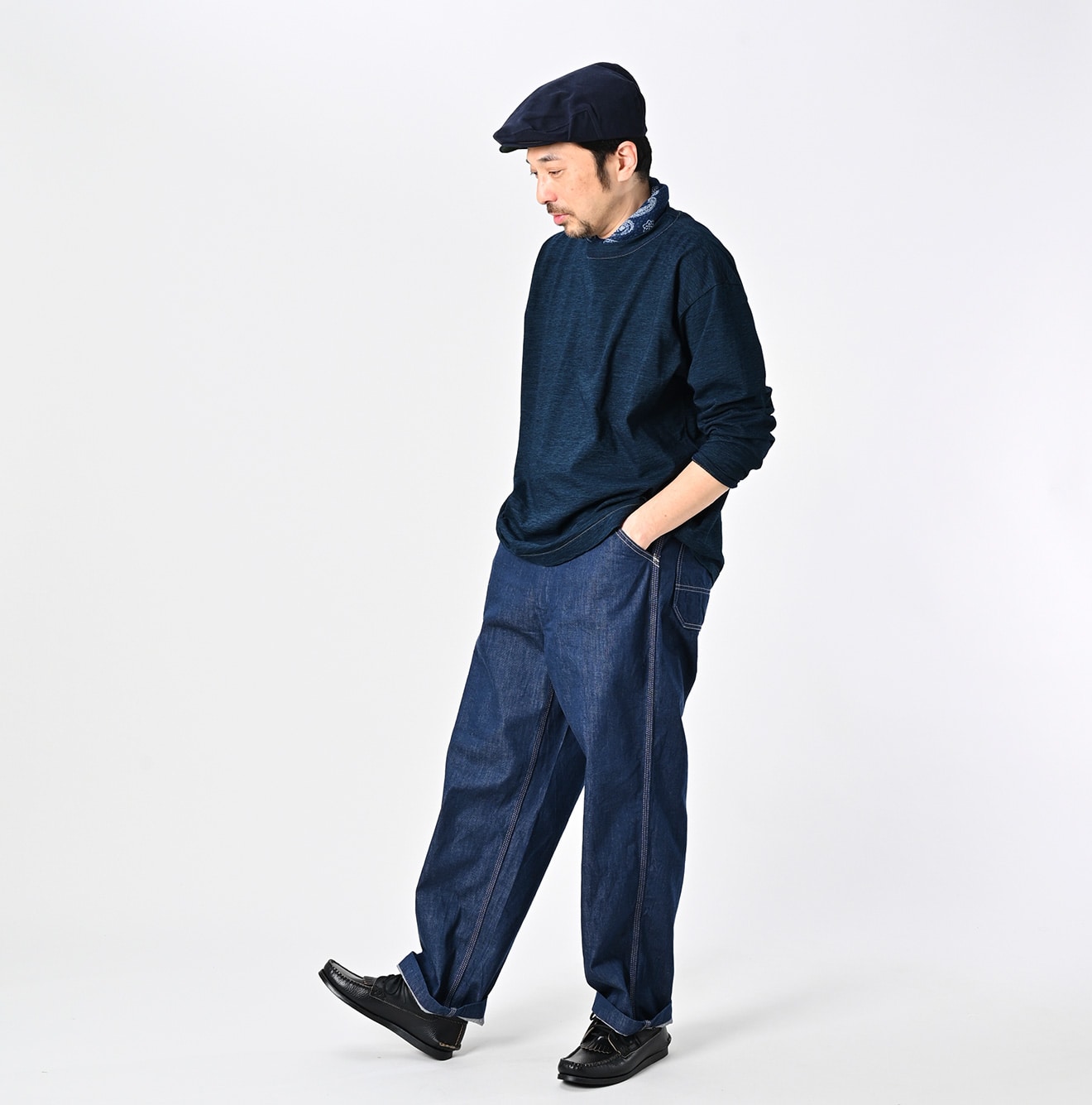 Indigo Tenjiku 908 Ocean T-shirt Nou Male Model