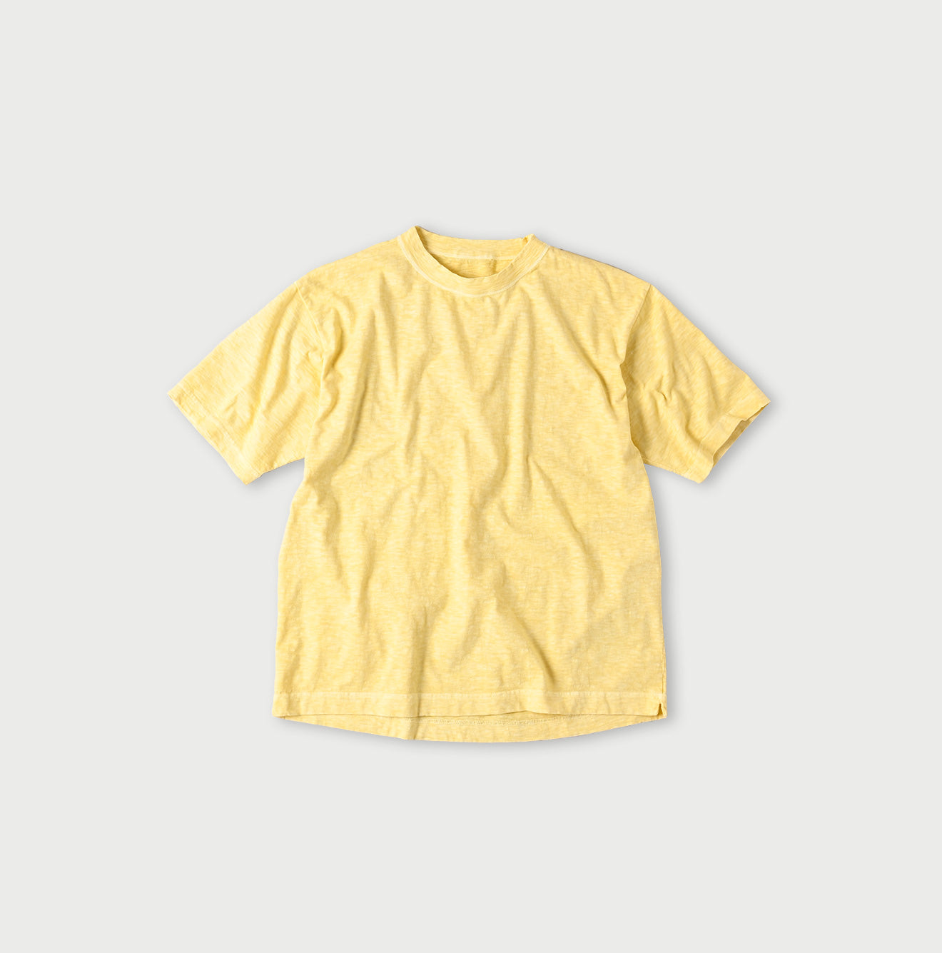 Plant Dyed Tenjiku 908 Ocean T-shirt Rapeseed Blossom