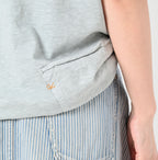Plant Dyed Tenjiku 908 Ocean T-shirt Detail