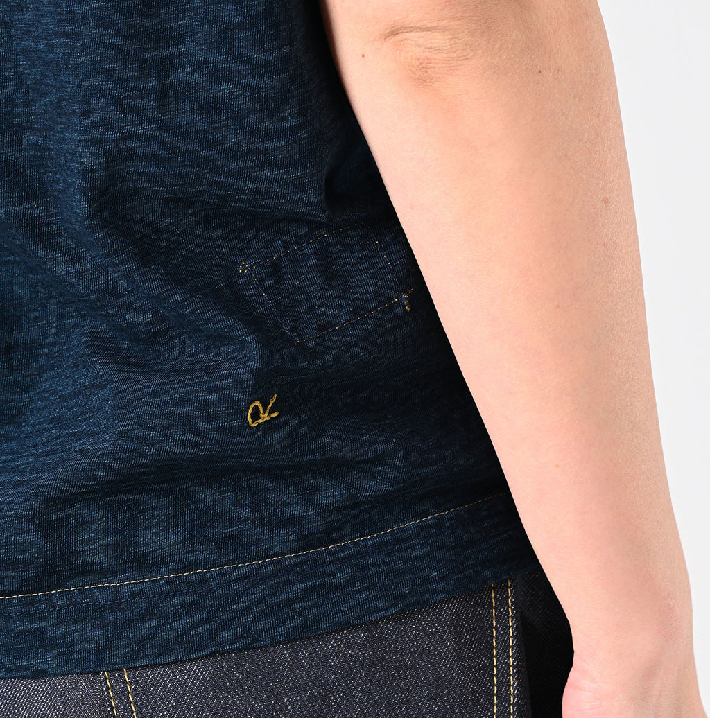 Indigo Tenjiku 908 45 Star T-shirt Nou Detail