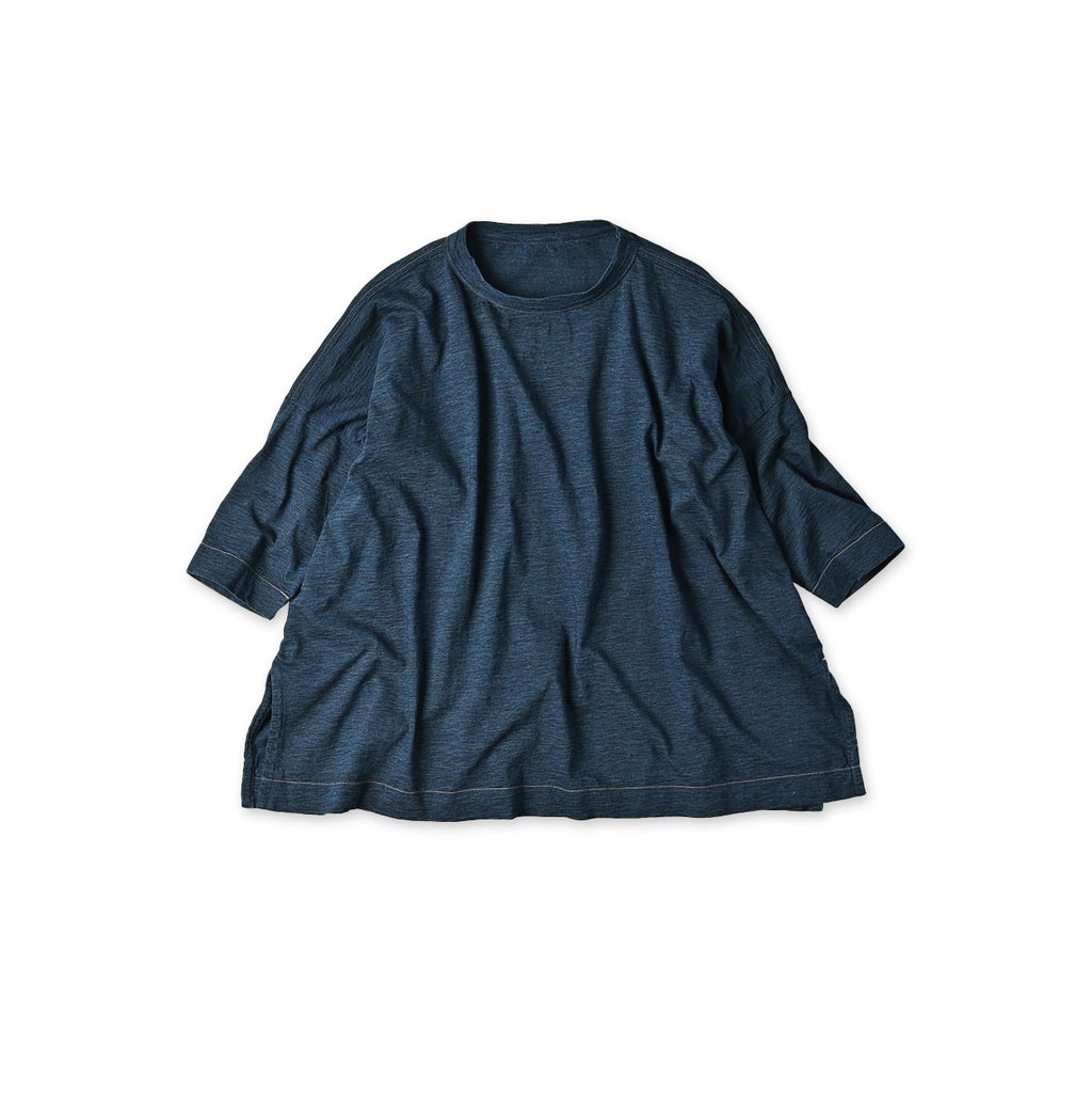 Indigo Tenjiku Big Slit T-shirt Nou