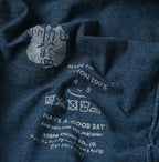 Indigo Tenjiku Big Slit T-shirt Nou Detail