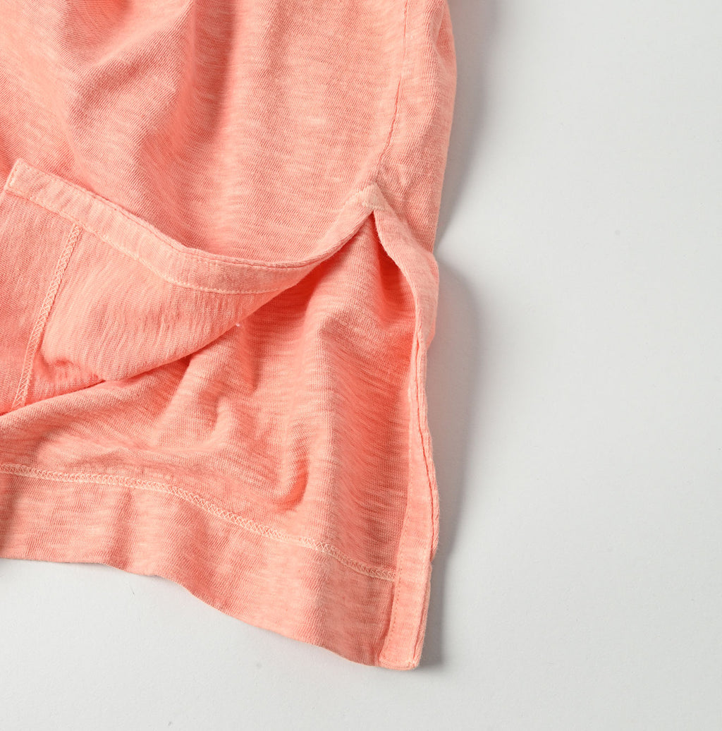 Plant Dyed Tenjiku Big Slit T-shirt Detail