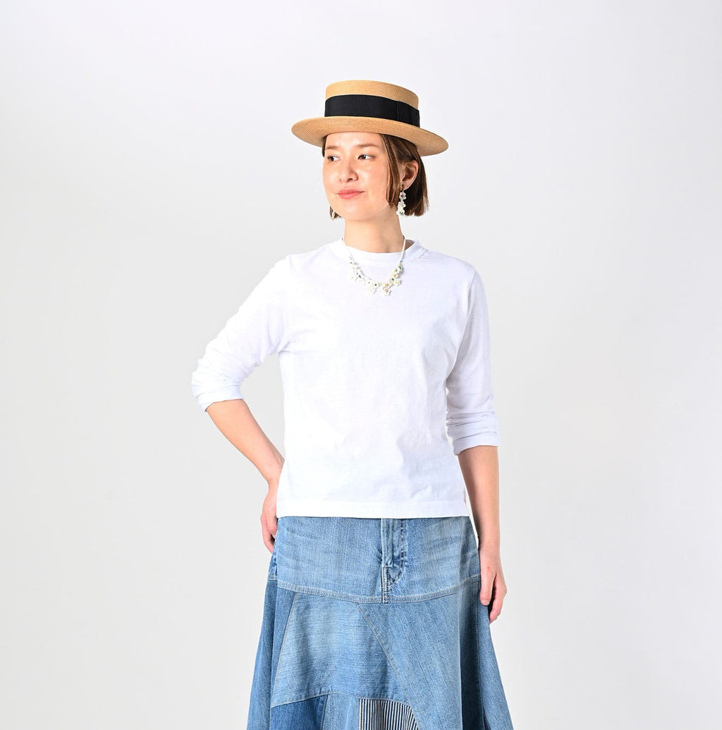 Tenjiku Square T-shirt Female Model