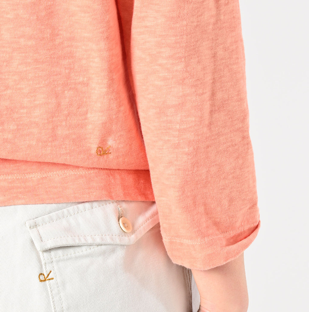 Plant Dyed Tenjiku Square T-shirt Detail