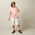 Plant Dyed Tenjiku 45 Star 908 T-shirt Female Model