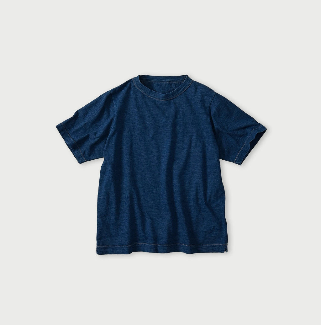 Indigo Tenjiku 908 45 Star T-shirt Dash Indigo Syou