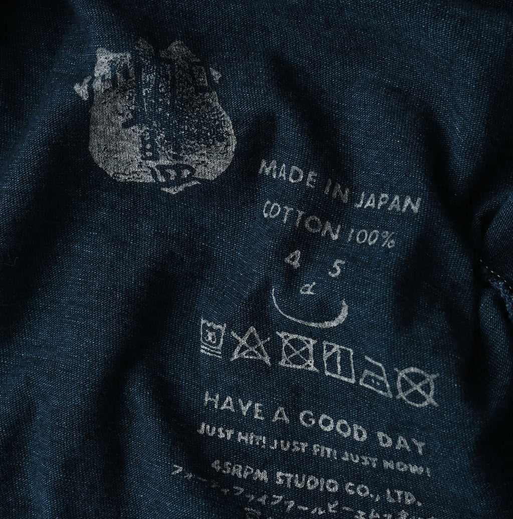 Indigo Tenjiku 908 45 Star T-shirt Detail