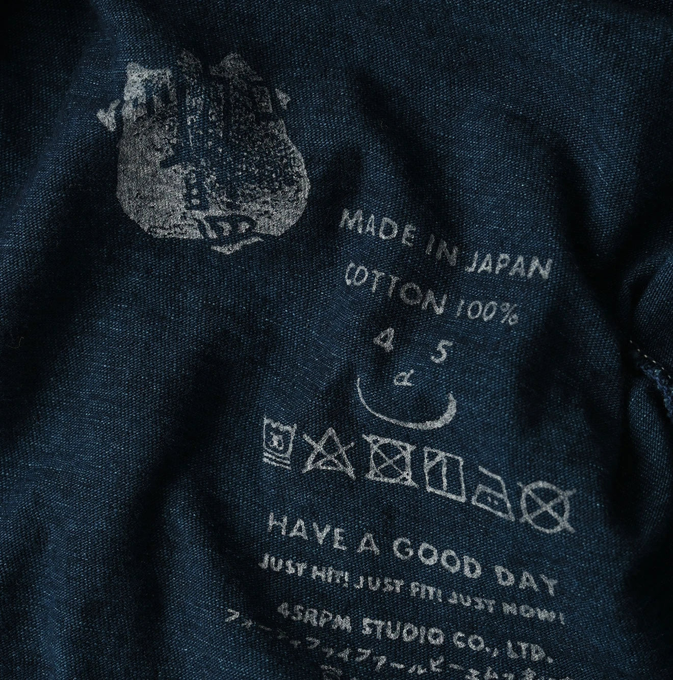 Indigo Tenjiku 908 45 Star T-shirt Detail