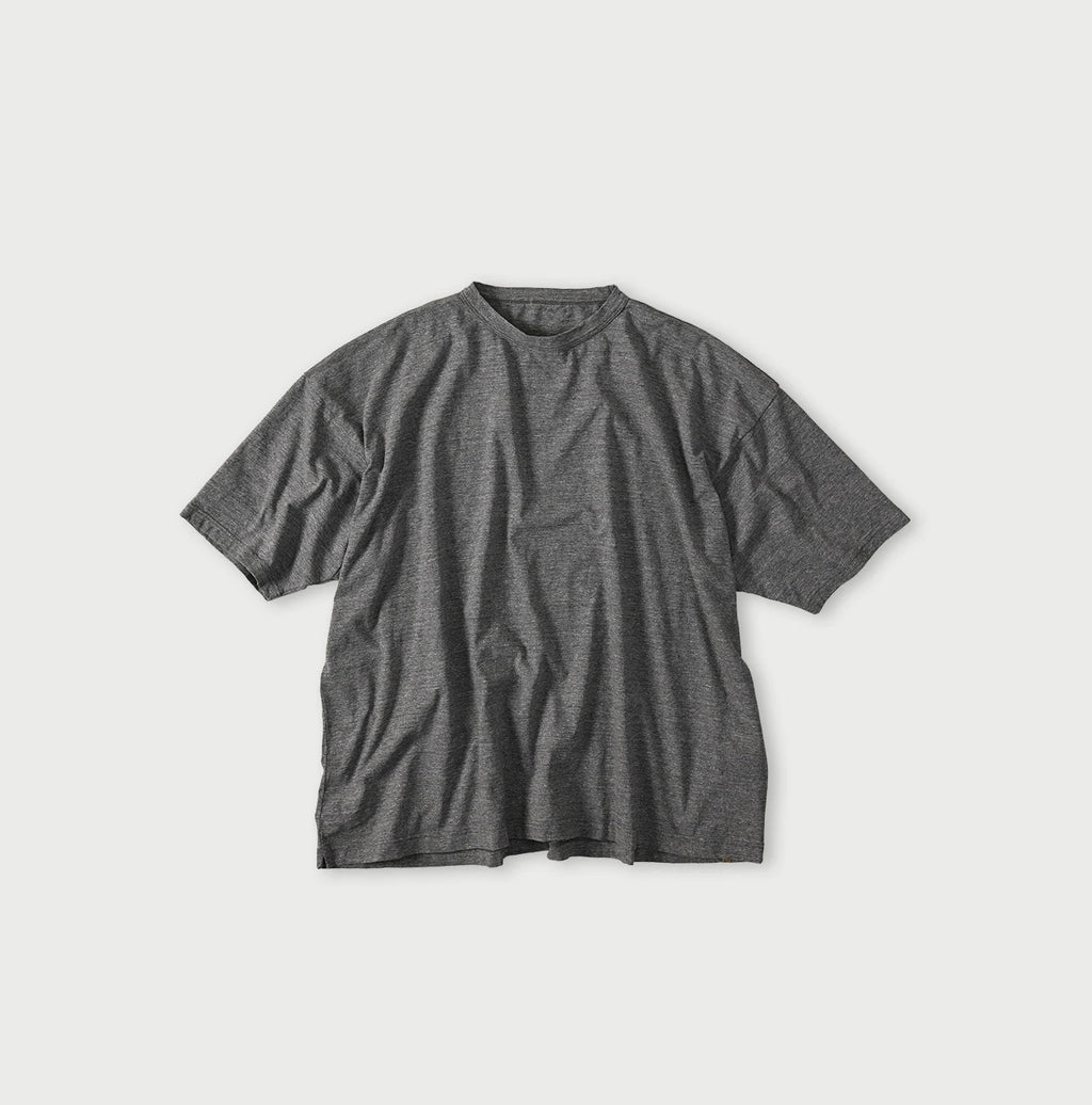 Top Tenjiku 9.8 Size Ocean T-shirt Gray Tweed Top