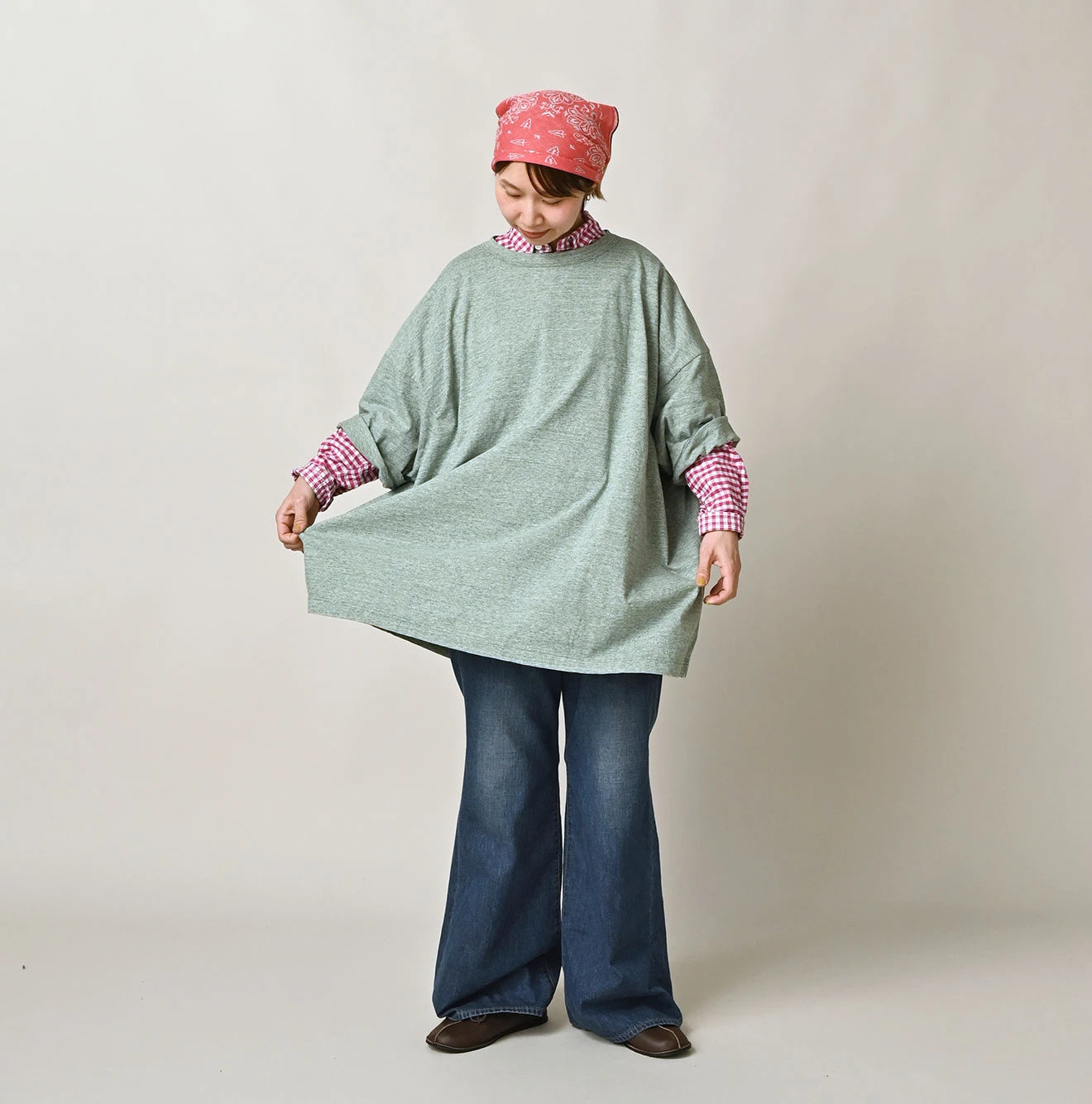 Top Tenjiku 9.8 Size Ocean T-shirt Female Model