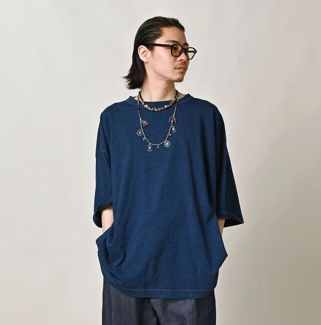 Indigo Tenjiku 9.8 Size Ocean T-shirt Premium Male Model