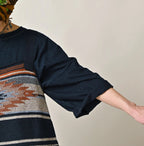 Indigo Tenjiku 9.8 Size Ocean T-shirt Premium Detail