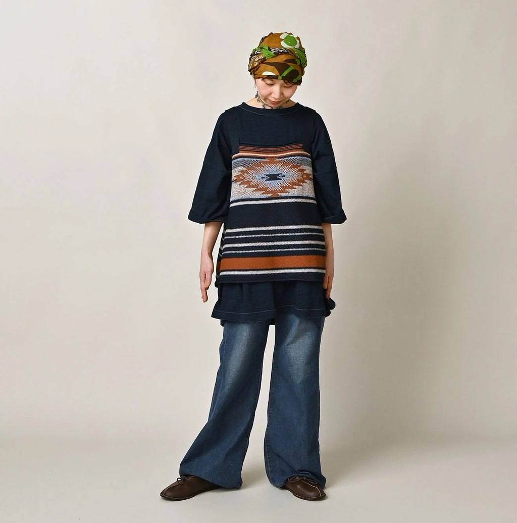 Indigo Tenjiku 9.8 Size Ocean T-shirt Premium Female Model
