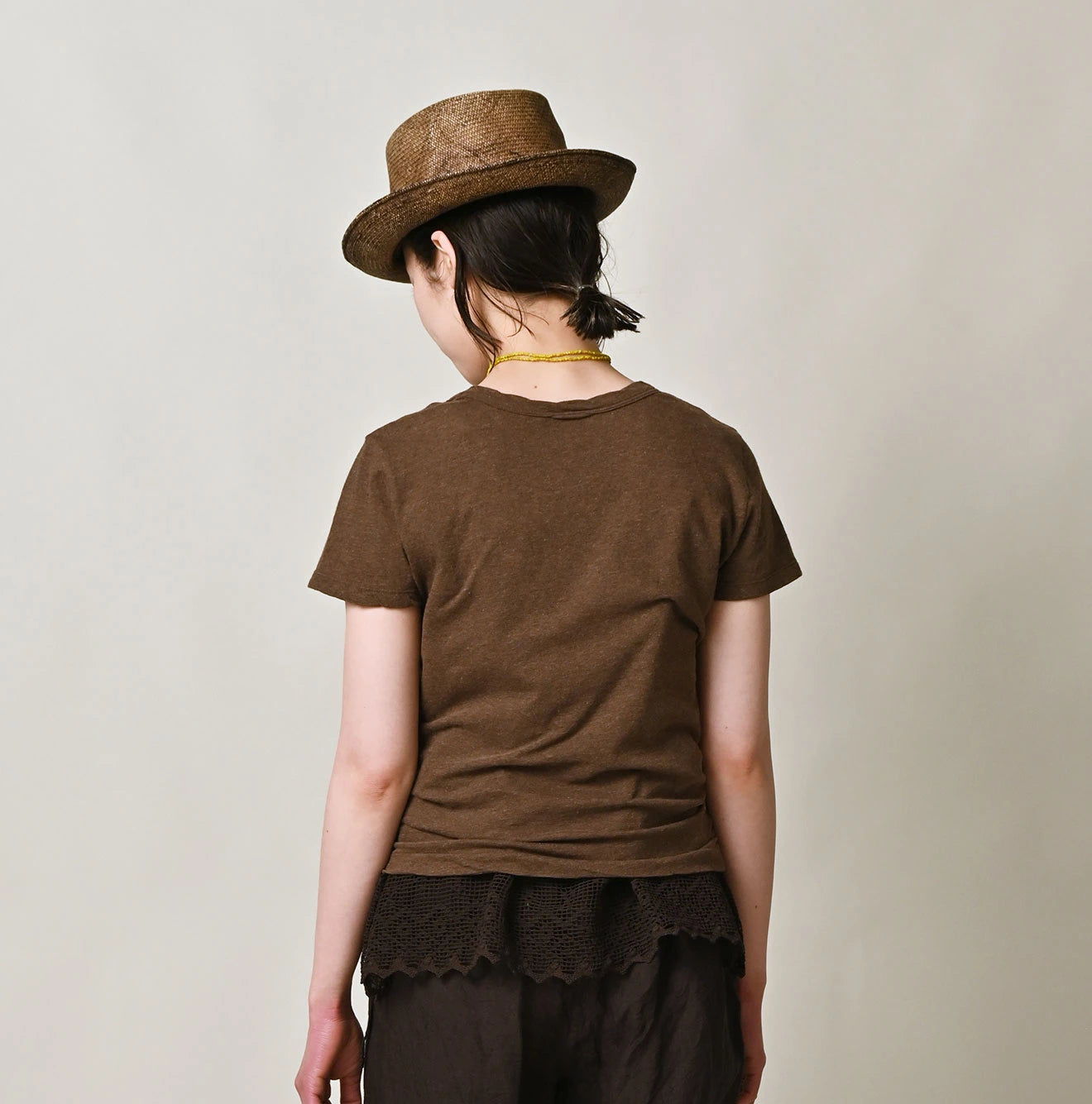 Top Thin Tenjiku Petit T-shirt Female Model