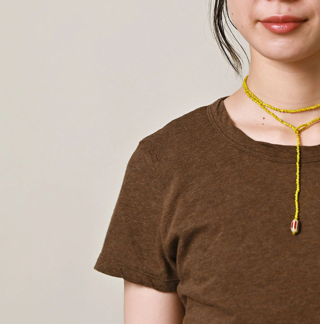 Top Thin Tenjiku Petit T-shirt Bone Detail