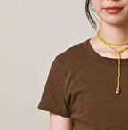Top Thin Tenjiku Petit T-shirt Bone Detail