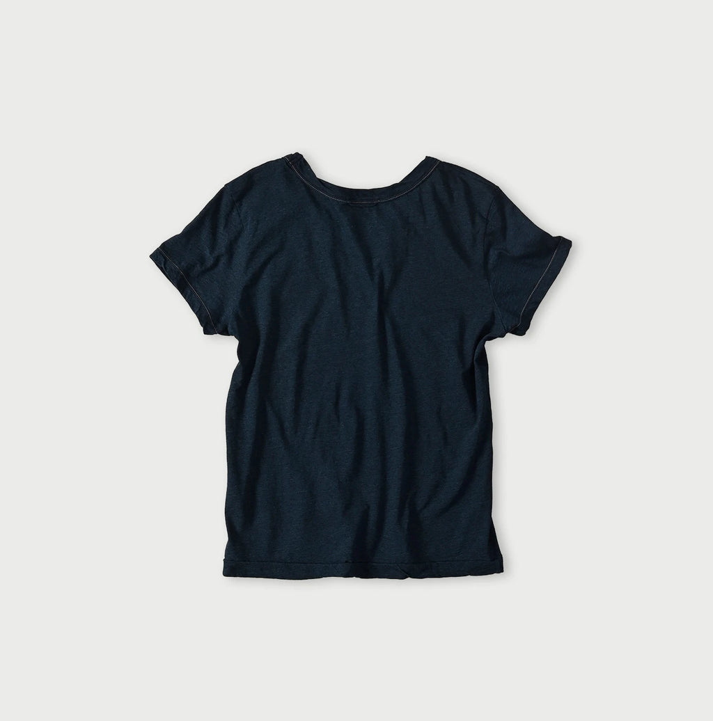 Indigo Thin Tenjiku Petit T-shirt