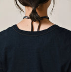 Indigo Thin Tenjiku Petit T-shirt Detail