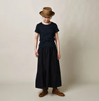 Indigo Thin Tenjiku Petit T-shirt Female Model