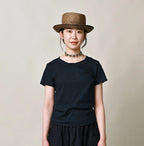 Indigo Thin Tenjiku Petit T-shirt Female Model