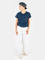 Indigo Zimba Cotton 45 Star Short Sleeve T-Shirt