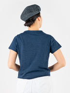 Indigo Zimba Cotton 45 Star Short Sleeve T-Shirt
