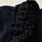 Indigo Dekoboko Knitsew Bolero Detail