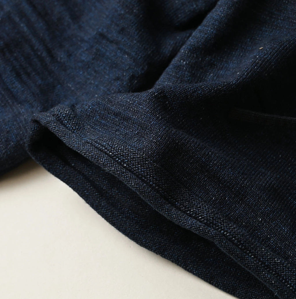 Indigo Dekoboko Knitsew Bolero Detail