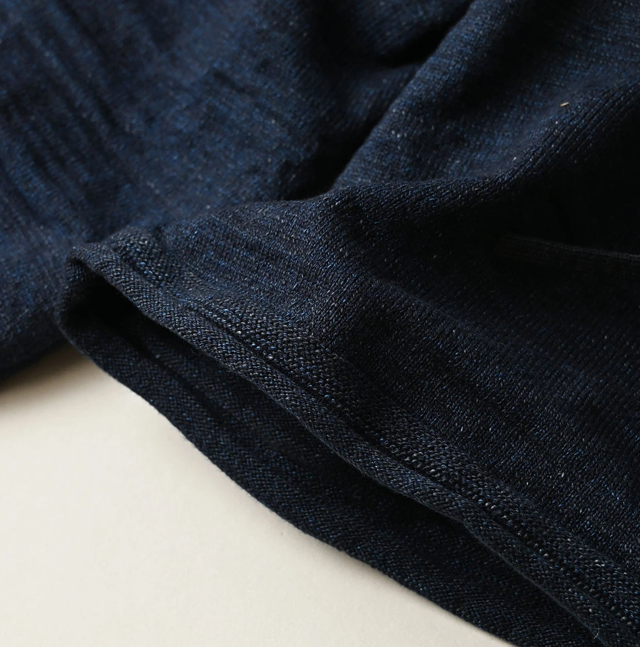 Indigo Dekoboko Knitsew Bolero Detail