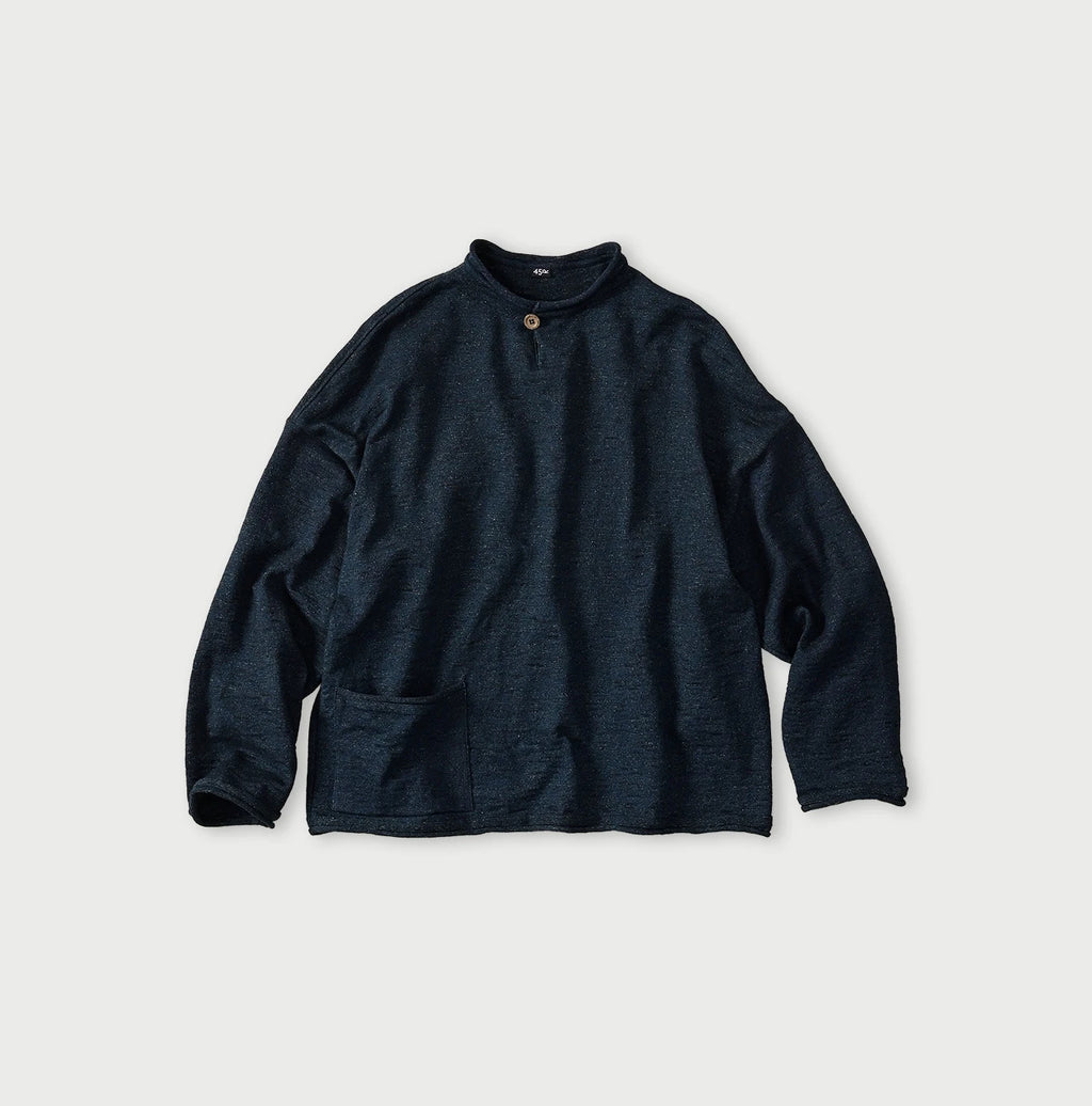 Indigo Dekoboko Knitsew 908 Uma Pull R45