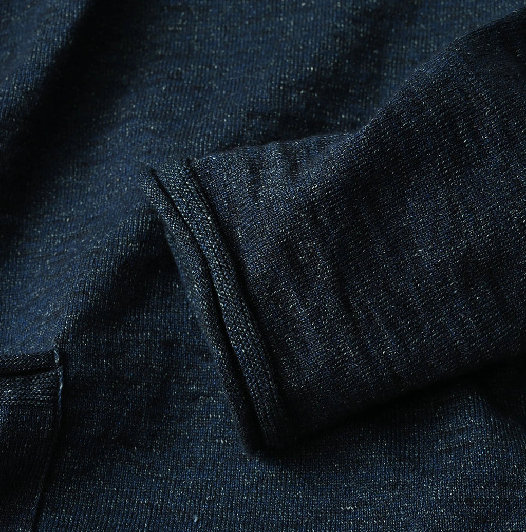 Indigo Dekoboko Knitsew 908 Uma Pull Detail