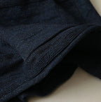 Indigo Dekoboko Knitsew 908 Cardigan Detail