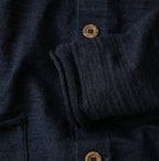 Indigo Dekoboko Knitsew 908 Cardigan Detail