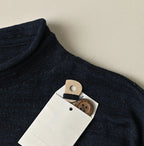 Indigo Dekoboko Knitsew 908 Cardigan Detail