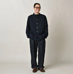 Indigo Dekoboko Knitsew 908 Cardigan Male Model