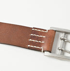 Vintage Leather Belt Wide Detail