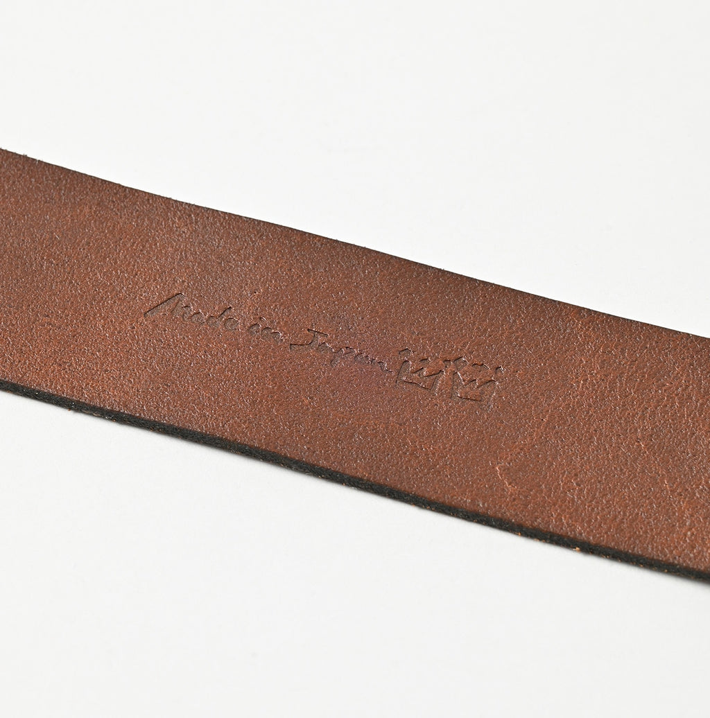Vintage Leather Belt Wide Detail
