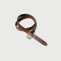 Vintage Leather Belt Slim