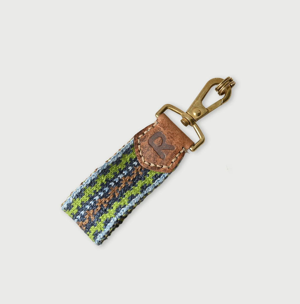 Hippie Jacquard Knit Key Chain